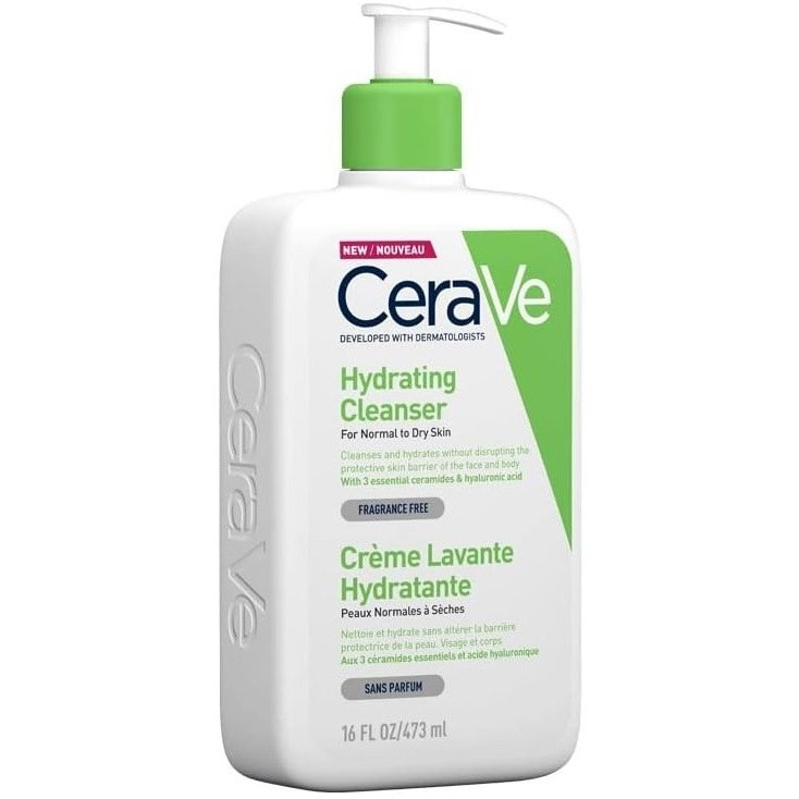 شوینده آبرسان سراوی مدل Cream To Foam مناسب پوست نرمال و خشک حجم 236 میلی لیتر های کپی
